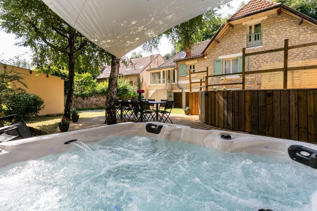 Wonderful House In Sarlat Center With Heated Pool & Jaccuzi别墅 外观 照片